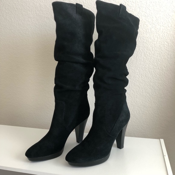Charles David Black Suede Boots size 10 free shipping! - Picture 2 of 12